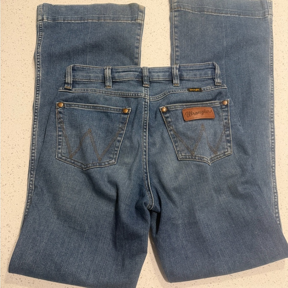 Wrangler Trouser Boot Jeans Women’s 27x36 Western Denim Bootcut Cowgirl - Picture 10 of 10